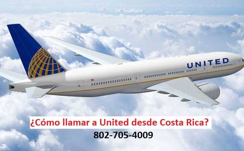¿Cómo llamar a United airlines desde Costa Rica?