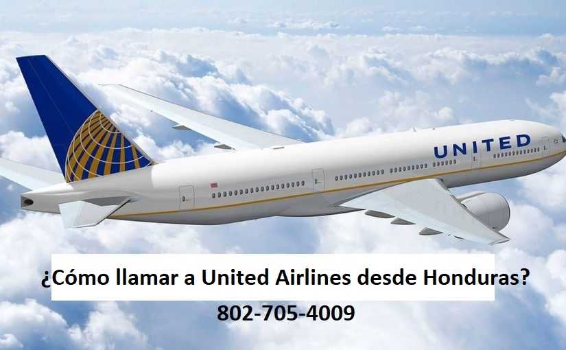 ¿Cómo llamar a United Airlines desde Honduras?