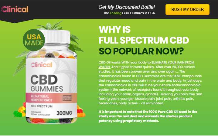 Clinical CBD Gummies Shark Tank Reviews [HOAX OR SCAM]{Update 2022}- Benefits,Ingredients,side effects and Is it legitor Does it Really Work , What To Know Before Using It??