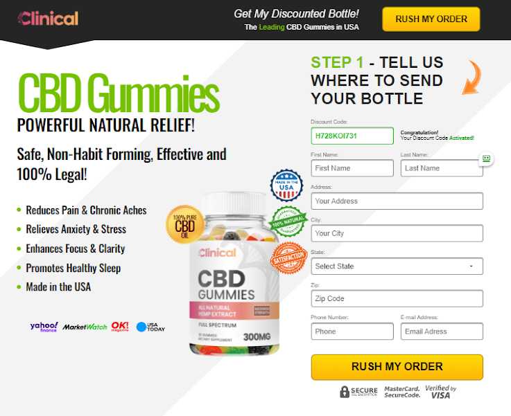 Clinical CBD Gummies THE MOST POPULAR CBD GUMMY BEARS IN UNITED STATES READ HERE REVIEWS, BENEFITS, SIDE EFFECT, INGREDIENTS, DOES IT REALLY WORK? IS  IT SAFE? BUY NOW GET INSTANTLY