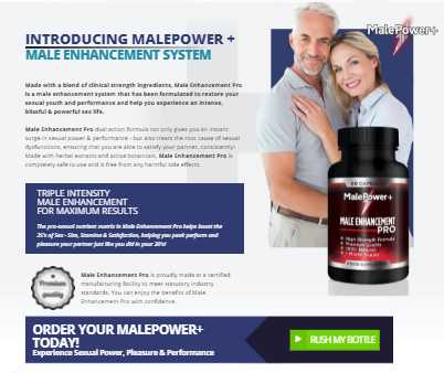 Male Plus Power CA Ingredients & Price