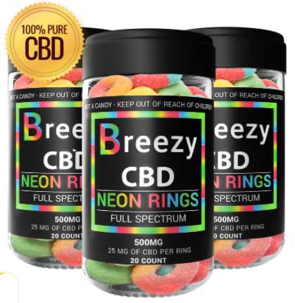 Breezy CBD Neon Rings (Life Changing Result) #1 Pain Relief CBD Gummies!