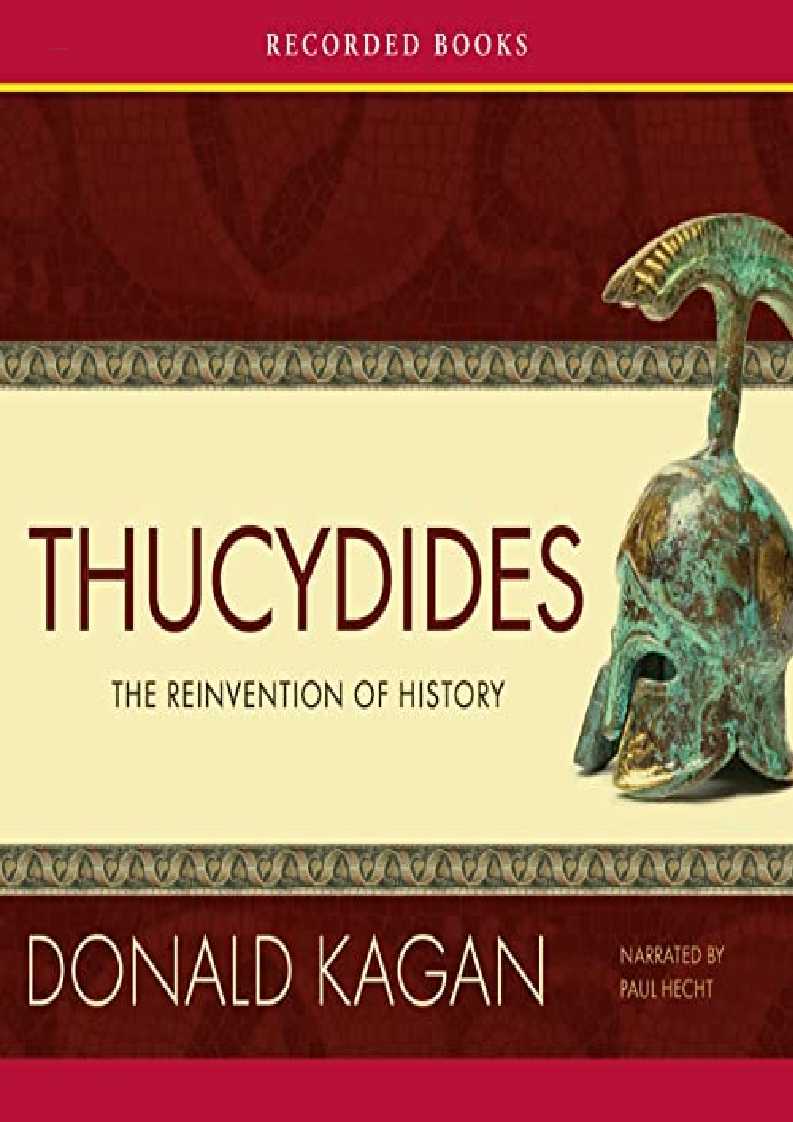‹download› book [pDf] Thucydides: The Reinvention of History