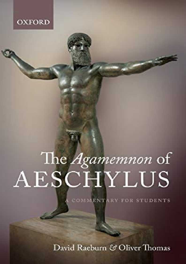 ^read ebook [pDf] The Agamemnon of Aeschylus: A Commentary for Students