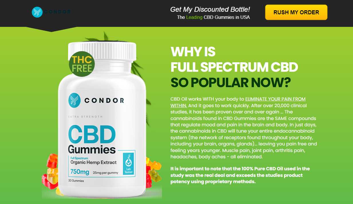 Condor CBD Gummies [Benefits OR NoT] - Help You Become Slimmer In A Shorter Period Of Time